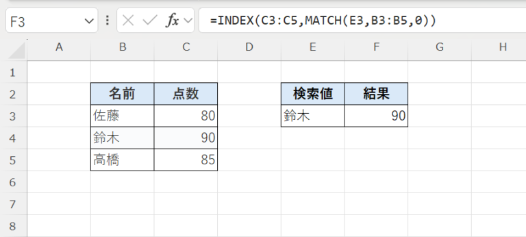 Excel関数入門:INDEX + MATCH関数の組み合わせ活用法【VLOOKUPより柔軟な検索】 | パソコン検定